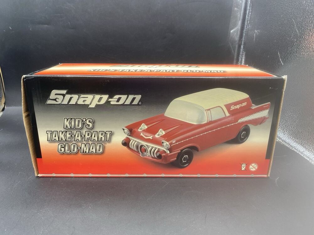 Snap On Glo Mad Kids Take-a-part Car New 57 Chevy SS! New Old Stock